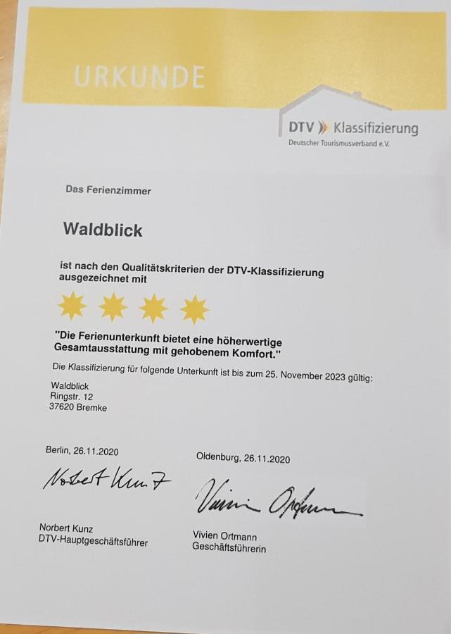 Waldblick Leilighet Bremke  Eksteriør bilde